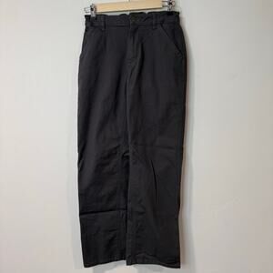 Carhartt Boys' Rugged Flex Loose Fit Canvas Utility Boot-Cut Pant Gray 14